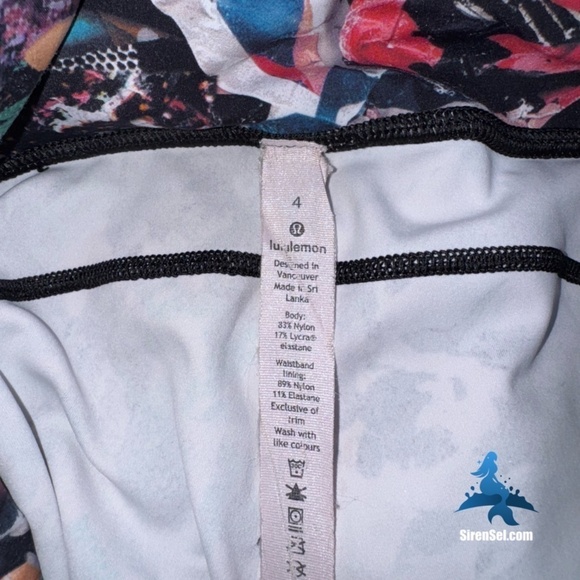 1061 lululemon Fast & Free Crop II *Nulux 19" - Size 4 - Color Crush Multi - Picture 12 of 15